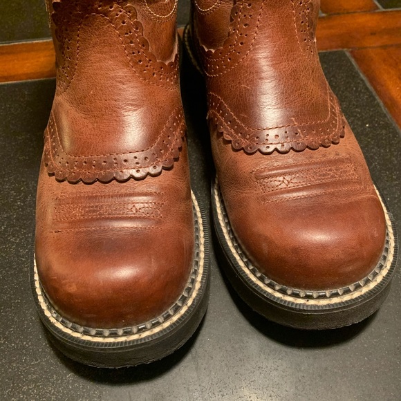 Ariat Womens Fatbaby Saddle Western Boot - Picture 4 of 8